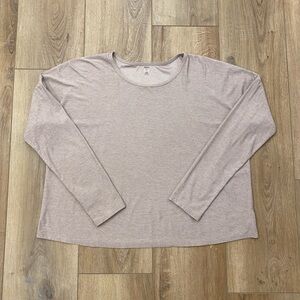Beyond Yoga Long Sleeve Tee in Light Taupe